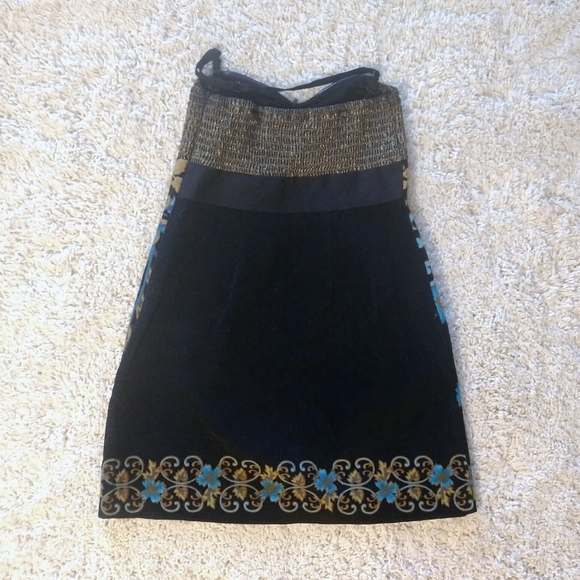 Free People gold velvet dress - Picture 3 of 5